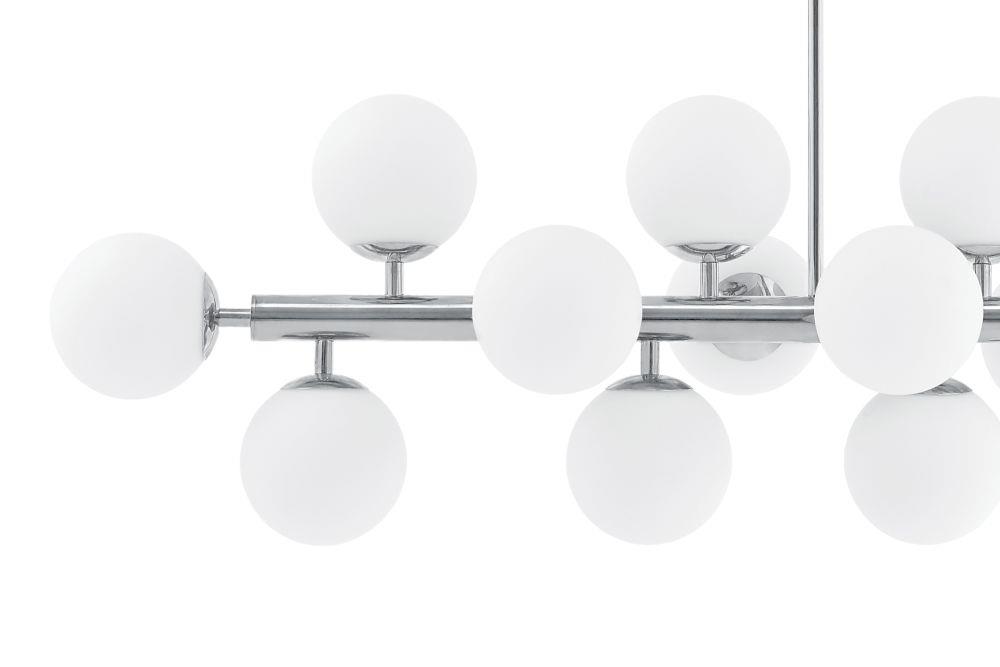 CUMULUS 1 fourteen-point chandelier, chrome