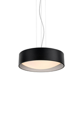 VERO pendant lamp black, 45 cm, silver interior