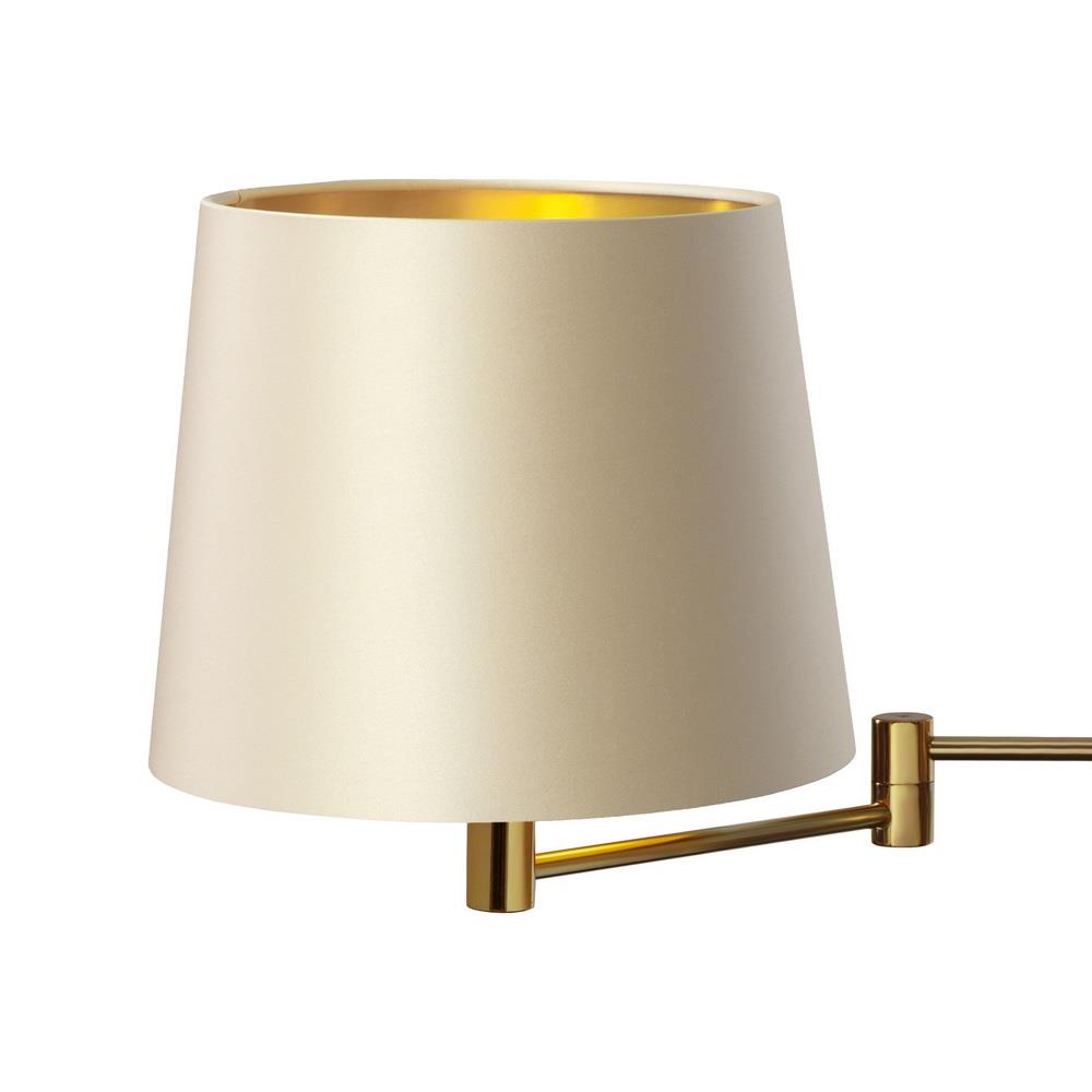 MOVE wall lamp champagne, gold finish, cantilevered