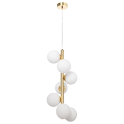 CUMULUS VERTICAL gold pendant lamp