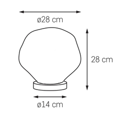 Lampa stołowa CLOE złoto
