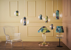 Lampa stołowa FERIA różowa