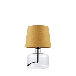 GAJA table lamp mustard, transparent base