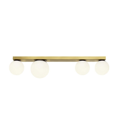 GIGI brass four-point ceiling lamp, 75 cm