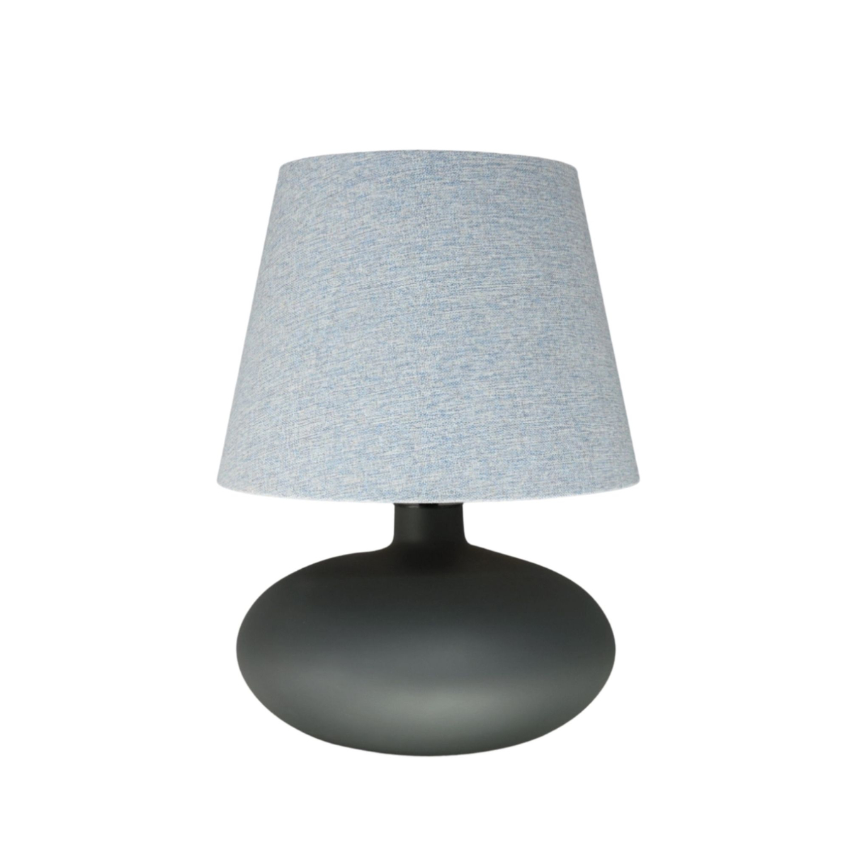Lampa stołowa SAWA CLASSIC błękitny melanż, grafitowa podstawa