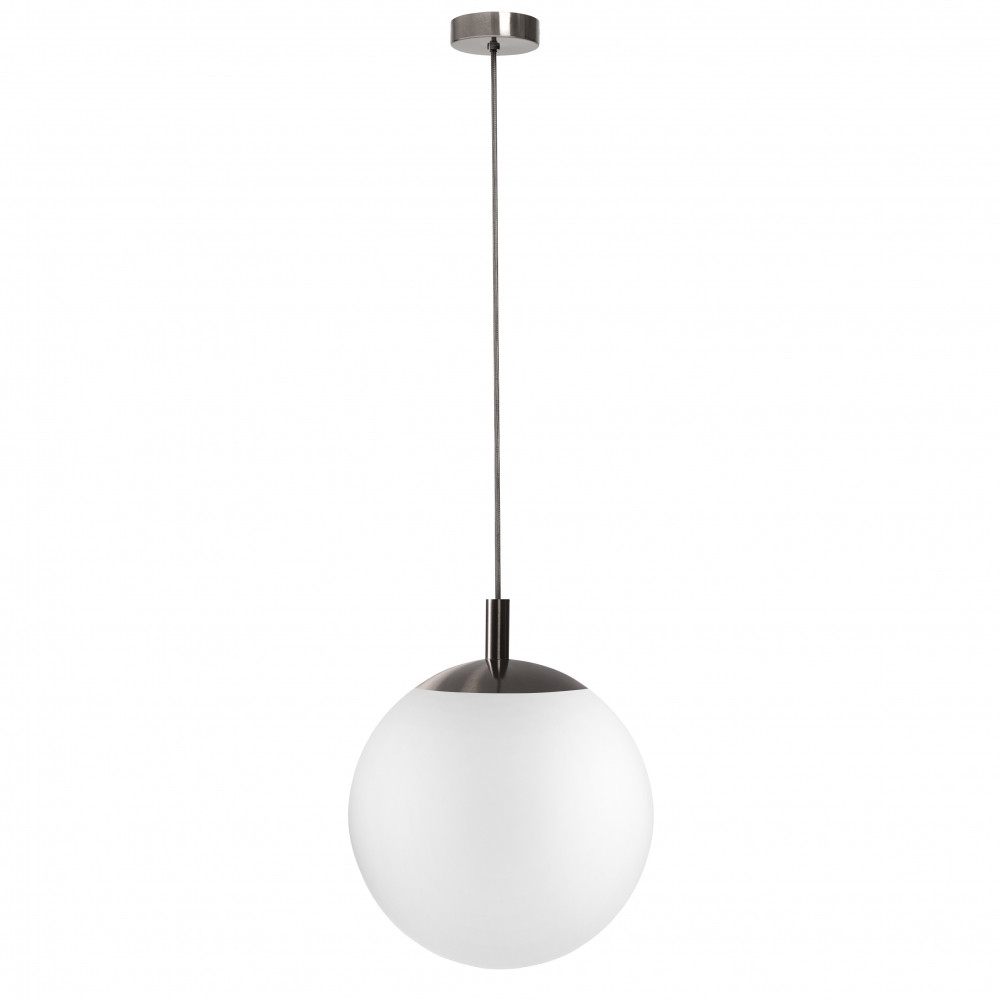 ALUR TYTAN L brushed titanium pendant lamp, 40 cm