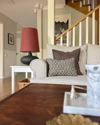 Настільна лампа SAWA сіра, графітова основа