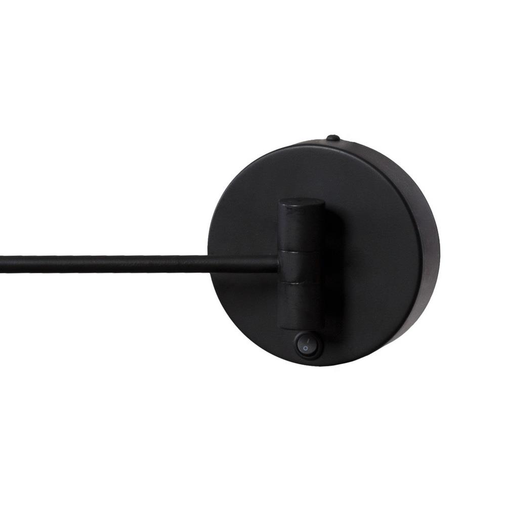 MOVE wall lamp champagne, black finish, cantilevered