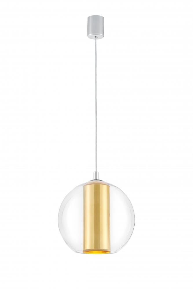 Lampa wisząca MERIDA S złota, 25 cm