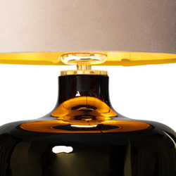 LORA table lamp beige, black base