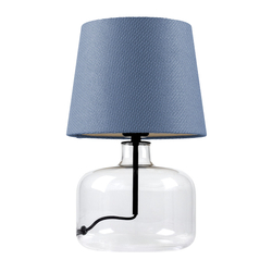 GAJA table lamp blue, transparent base