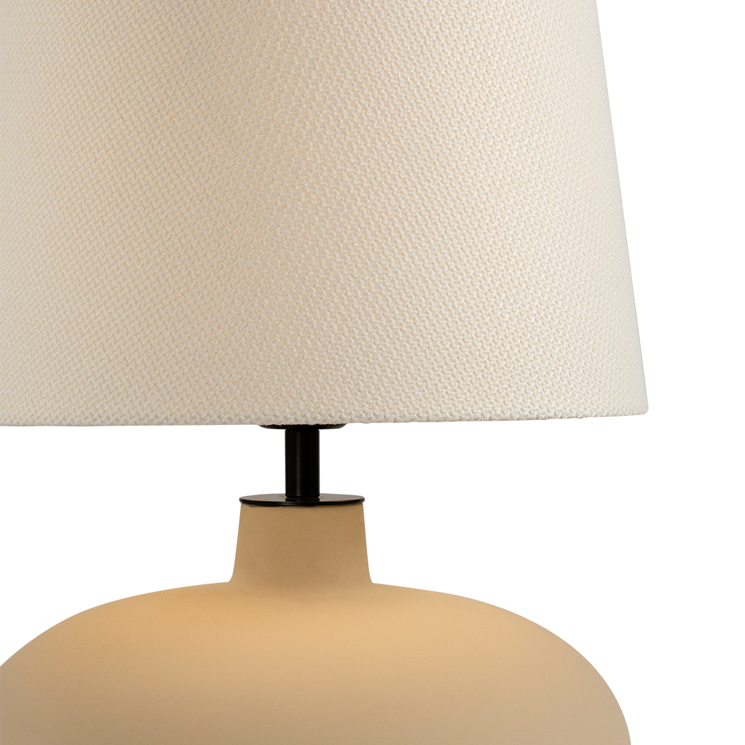 SAWA table lamp creamy,  beige base