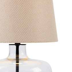 GAJA table lamp beige, transparent base
