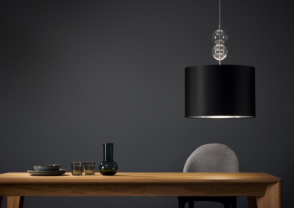 ZOE L black pendant lamp, 50 cm