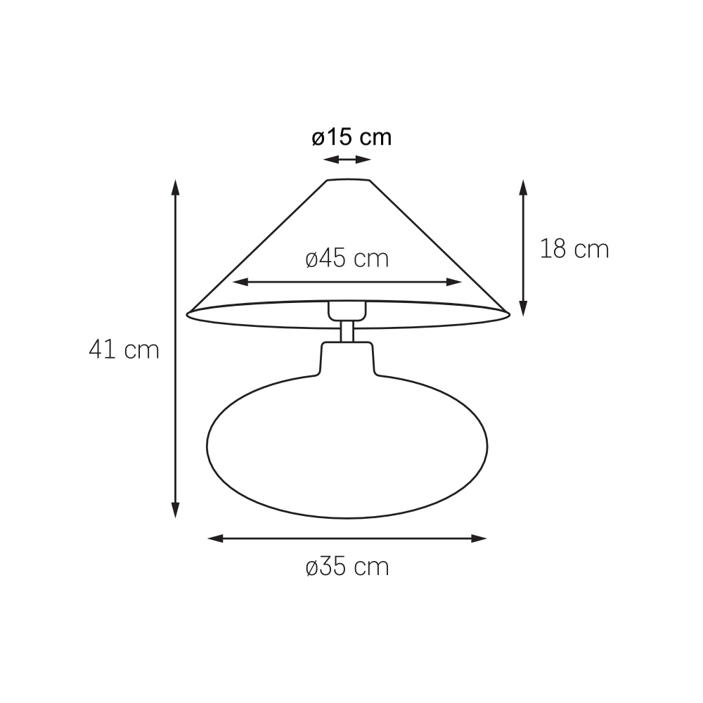 Lampa stołowa SAWA NATUR tkanina o grubym splocie