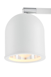 SPARK 2 two-point ceiling spotlight white with chrome finish