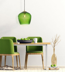 Lampa wisząca pojedyncza VENUS 1 KASPA zielona, Kaspa