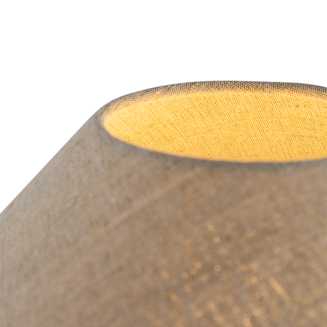 CLARA table lamp flax,  graphite base