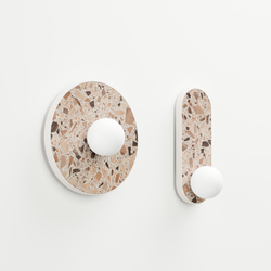 Oval wall lamp LEGRA IP44, cream