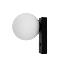 Wall lamp GIGI black, with switch