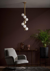 CUMULUS VERTICAL 3 KASPA gold chandelier, Kaspa