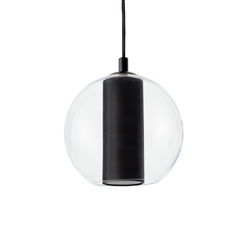 Lampa wisząca MERIDA BLACK M czarna, 30 cm