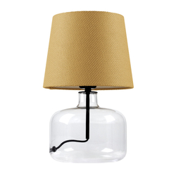 GAJA table lamp mustard, transparent base
