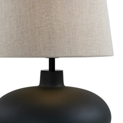 SAWA table lamp flax  graphite base