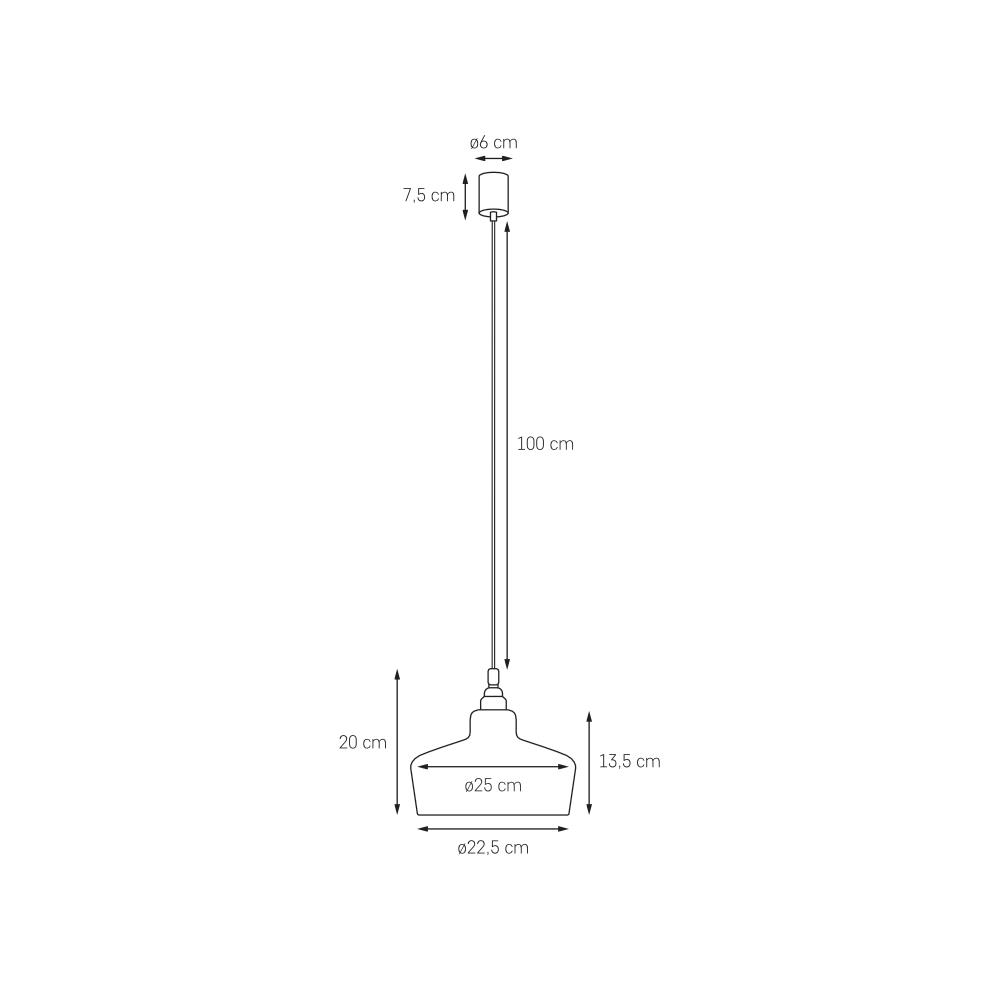 Lampa wisząca LONGIS WHITE III srebrne wykończenie