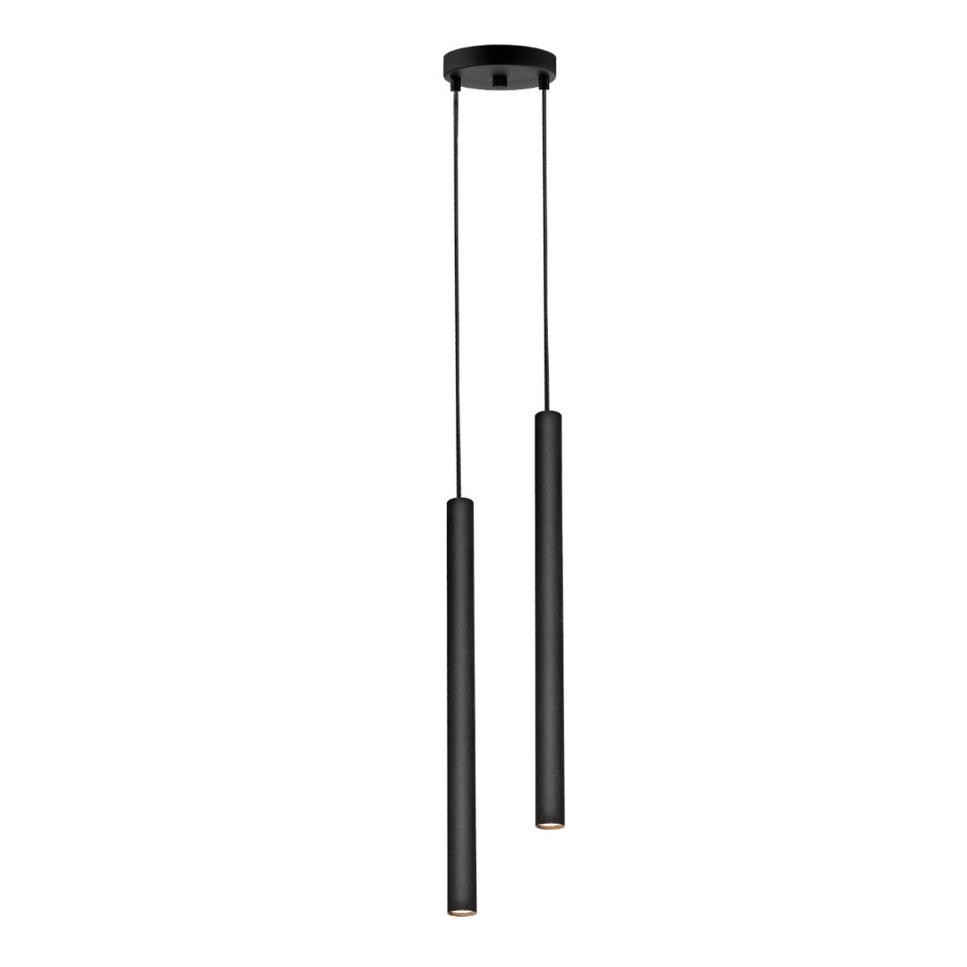 ROLL 2 two-point pendant lamp black