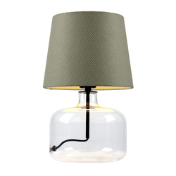 GAJA table lamp sage, transparent base