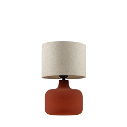 LORA table lamp flax, terracotta base