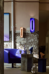 Wall lamp APOLIN 65 cm, cobalt