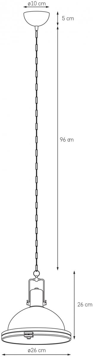 Lampa wisząca NAUTILIUS M chrom