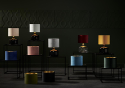 LORA table lamp mint, black base