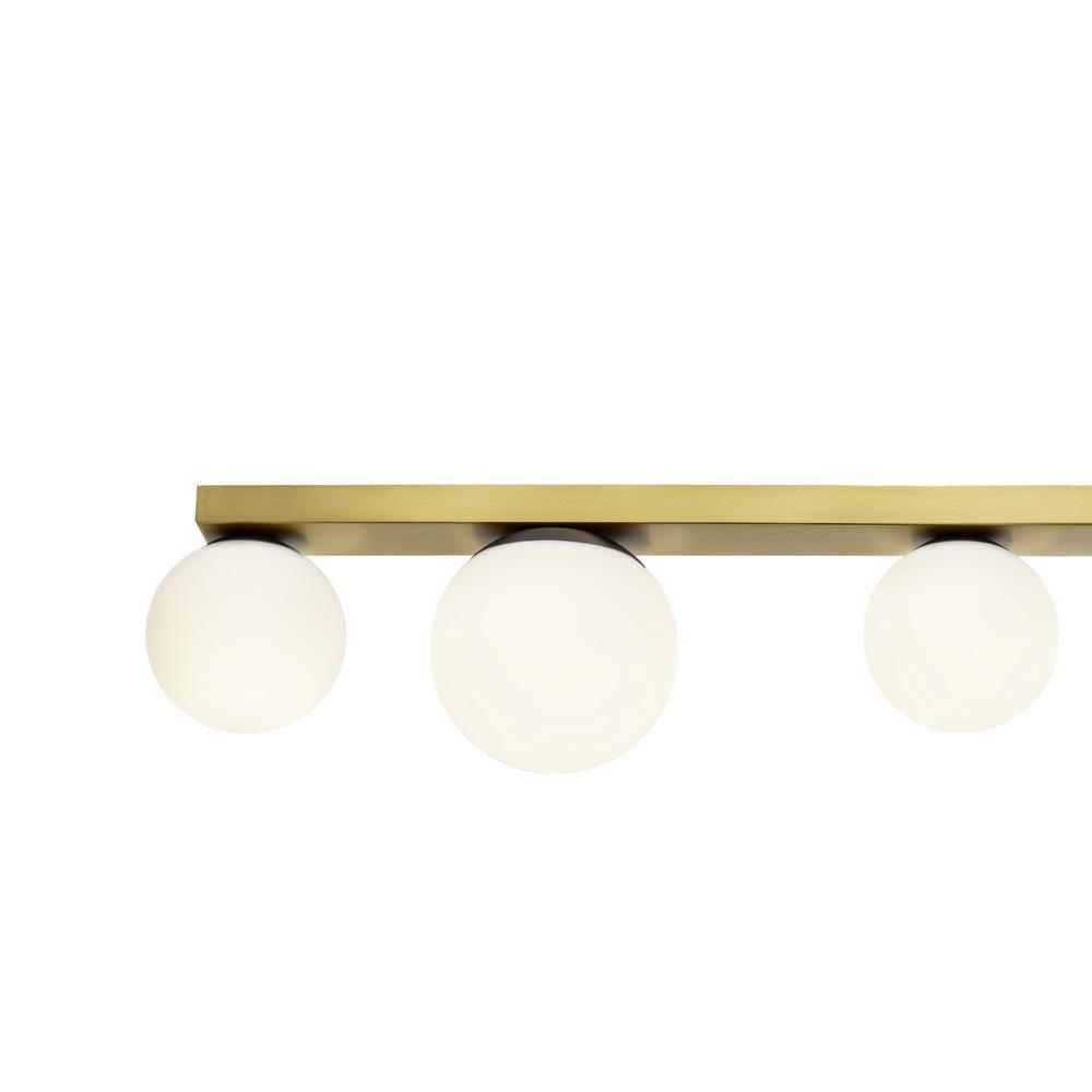 GIGI brass six-point ceiling lamp, 110 cm