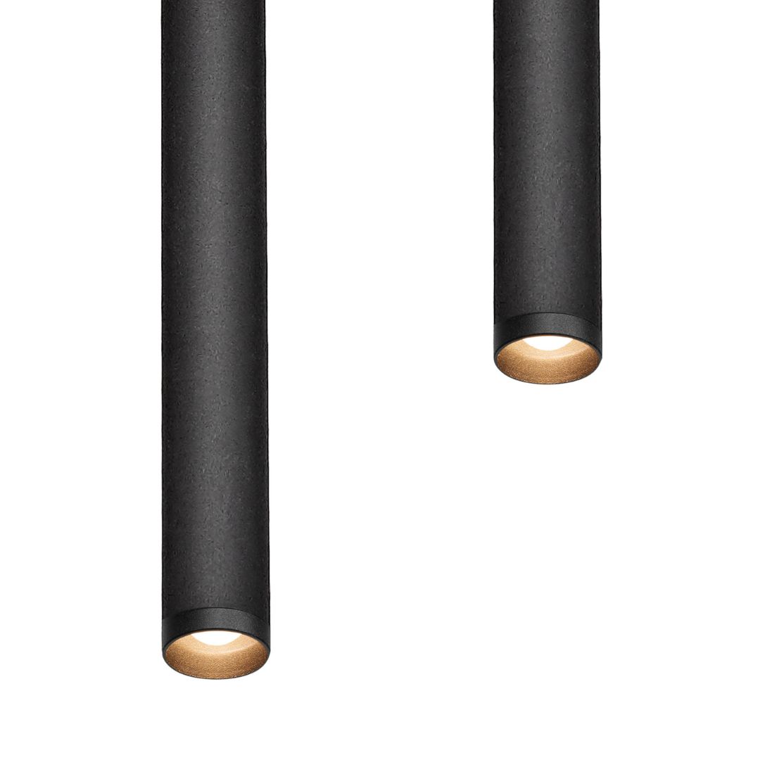 ROLL 2 two-point pendant lamp black