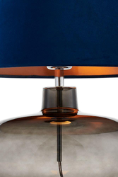 Lampa stołowa szklana SAWA VELVET KASPA granatowa, Kaspa