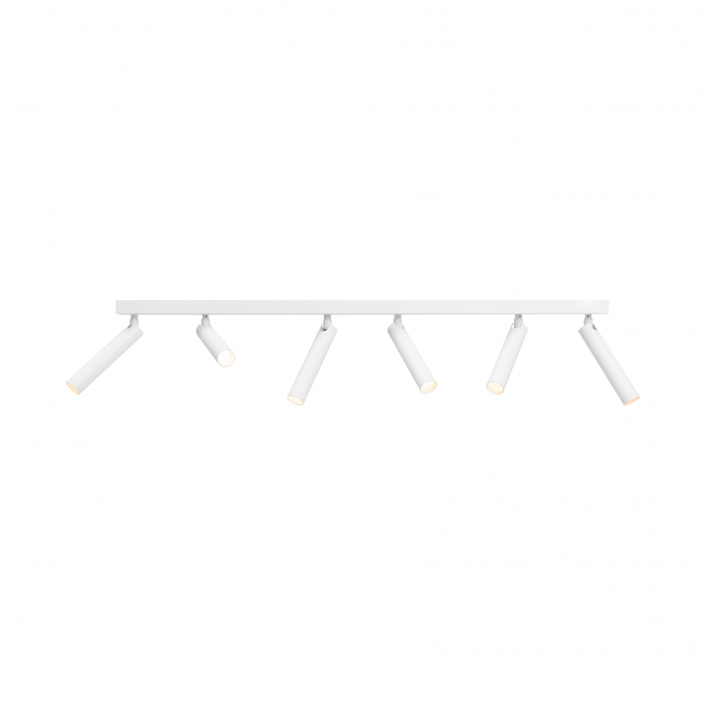 ROLL 6 six-point ceiling lamp white