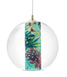 FERIA L green pendant lamp, 35 cm