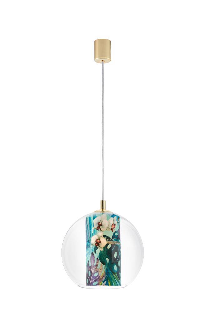 FERIA S green pendant lamp, 25 cm