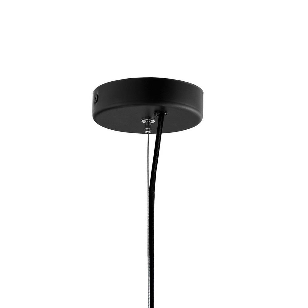 Pendant lamp ALUR L black, transparent shade, 40 cm