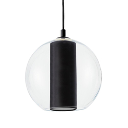 MERIDA BLACK L black pendant lamp, 35 cm