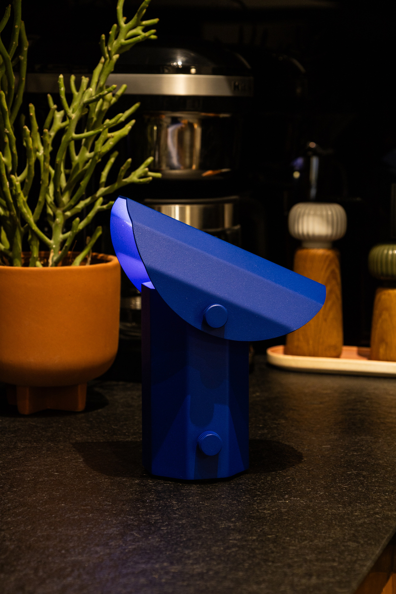 APOLIN 18 cm table lamp, cobalt