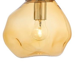 Bursztynowy klosz do lamp AVIA S, 25 cm