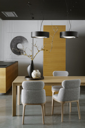 VERO pendant lamp black, 45 cm, black interior