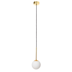 LAMIA pendant lamp gold, black wire