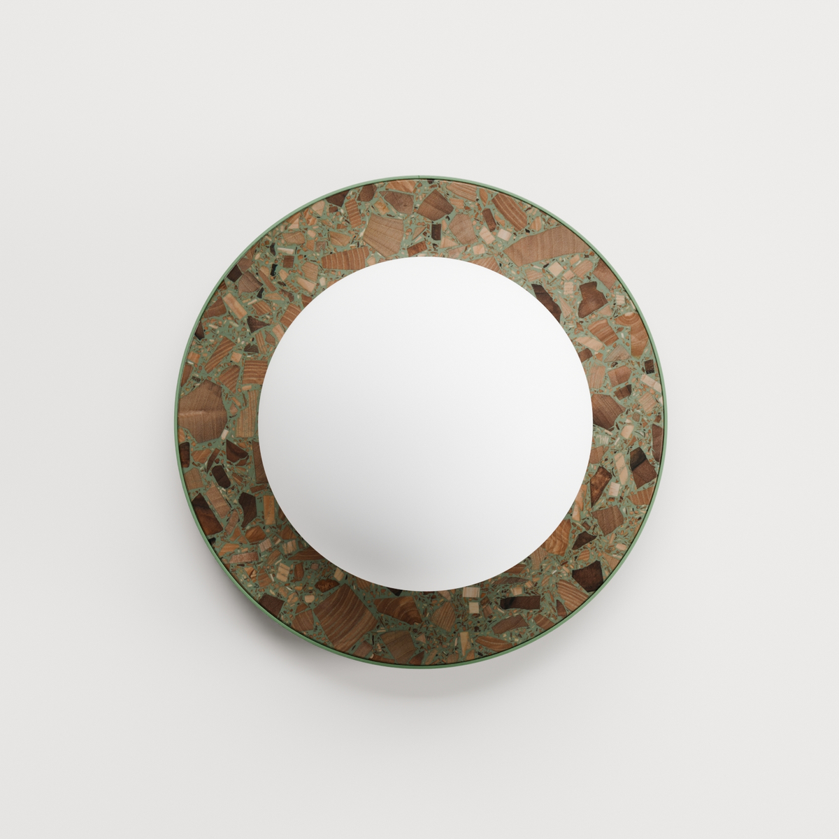 Round wall lamp LEGRA IP44, terracotta