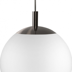 ALUR TYTAN M brushed titanium pendant lamp, 30 cm