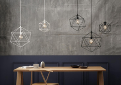 Lampa wisząca potrójna WIRE 3 biała